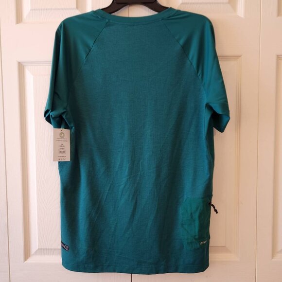 Athletic Works Men's Breathable Jacquard Tee Size Medium, Green - Picture 7 of 9